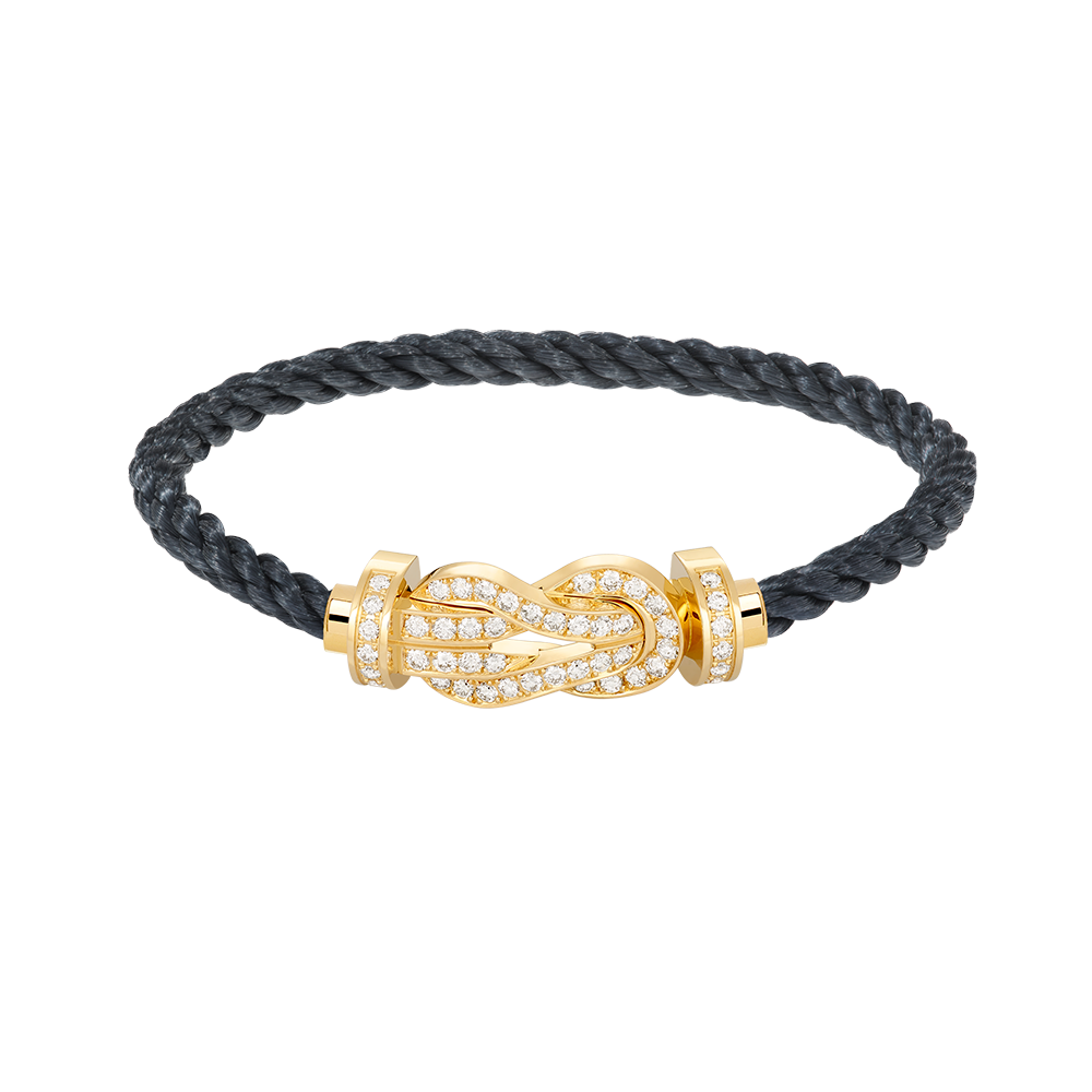[Vicky]CHANCE LARGE 8 FIGURE BUCKLE FULLDIAMOND BRACELET GOLD