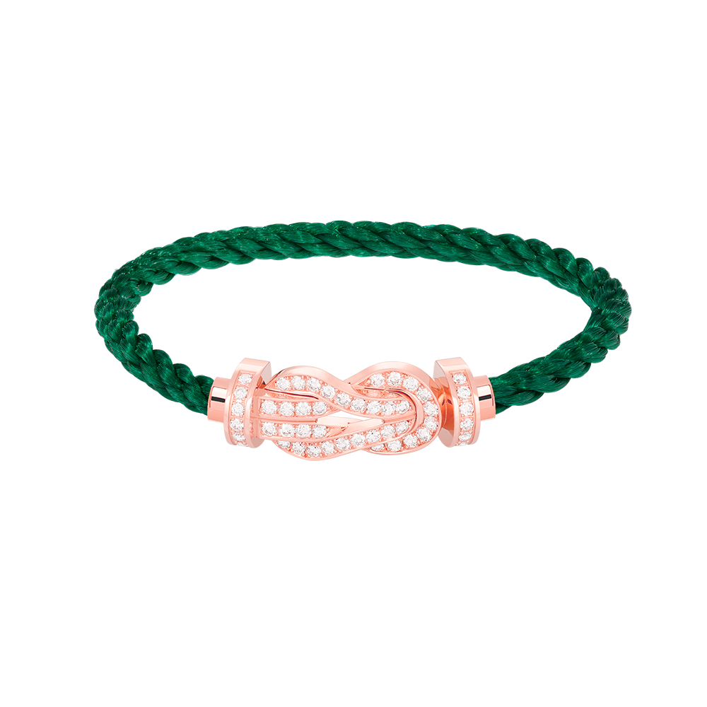 [Vicky]CHANCE LARGE 8 FIGURE BUCKLE FULL DIAMOND BRACELET ROSE GOLD