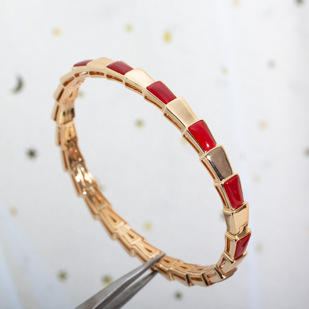 [Vicky]SERPENTI BRACELET PINK GOLD RUBELLITE