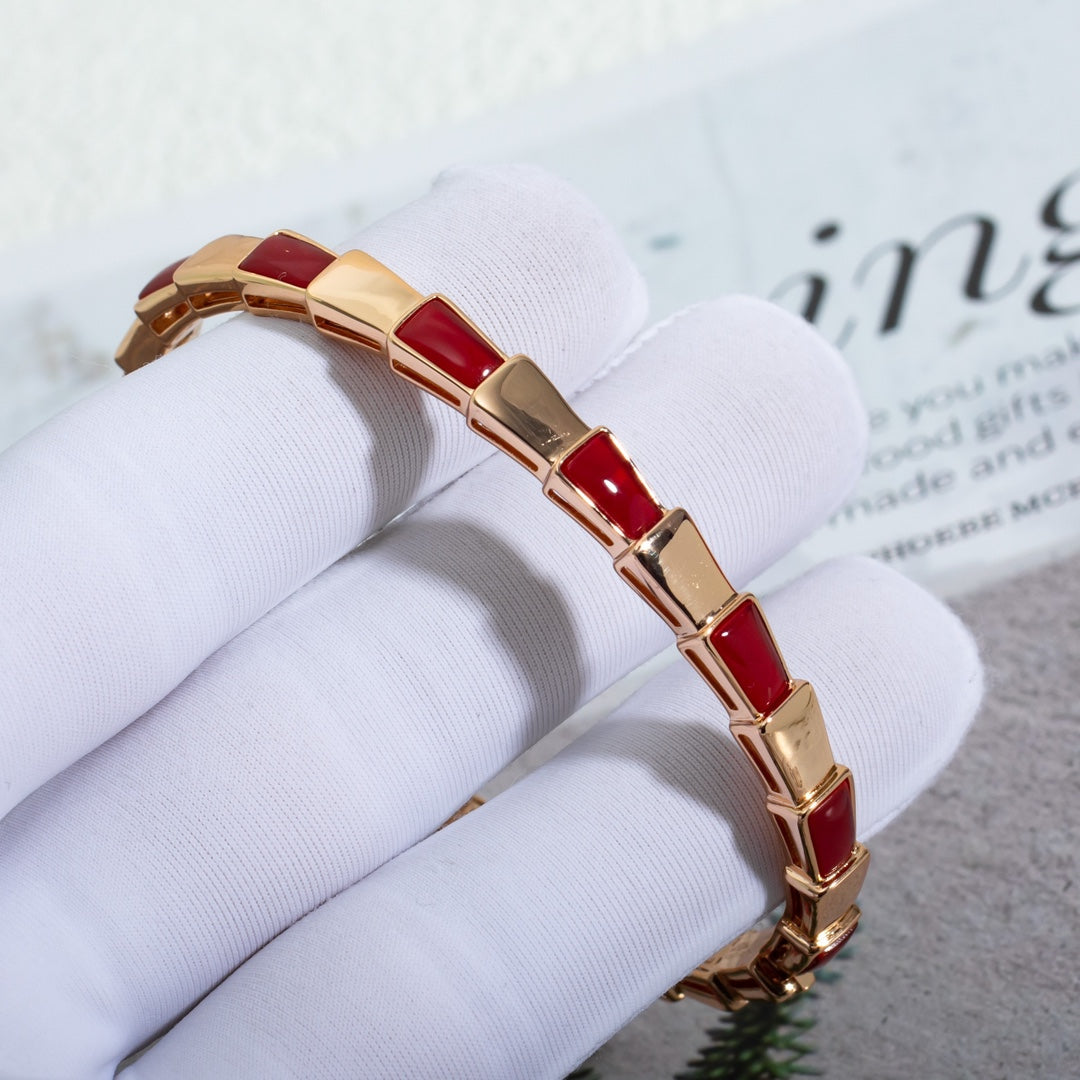 [Vicky]SERPENTI BRACELET PINK GOLD RUBELLITE