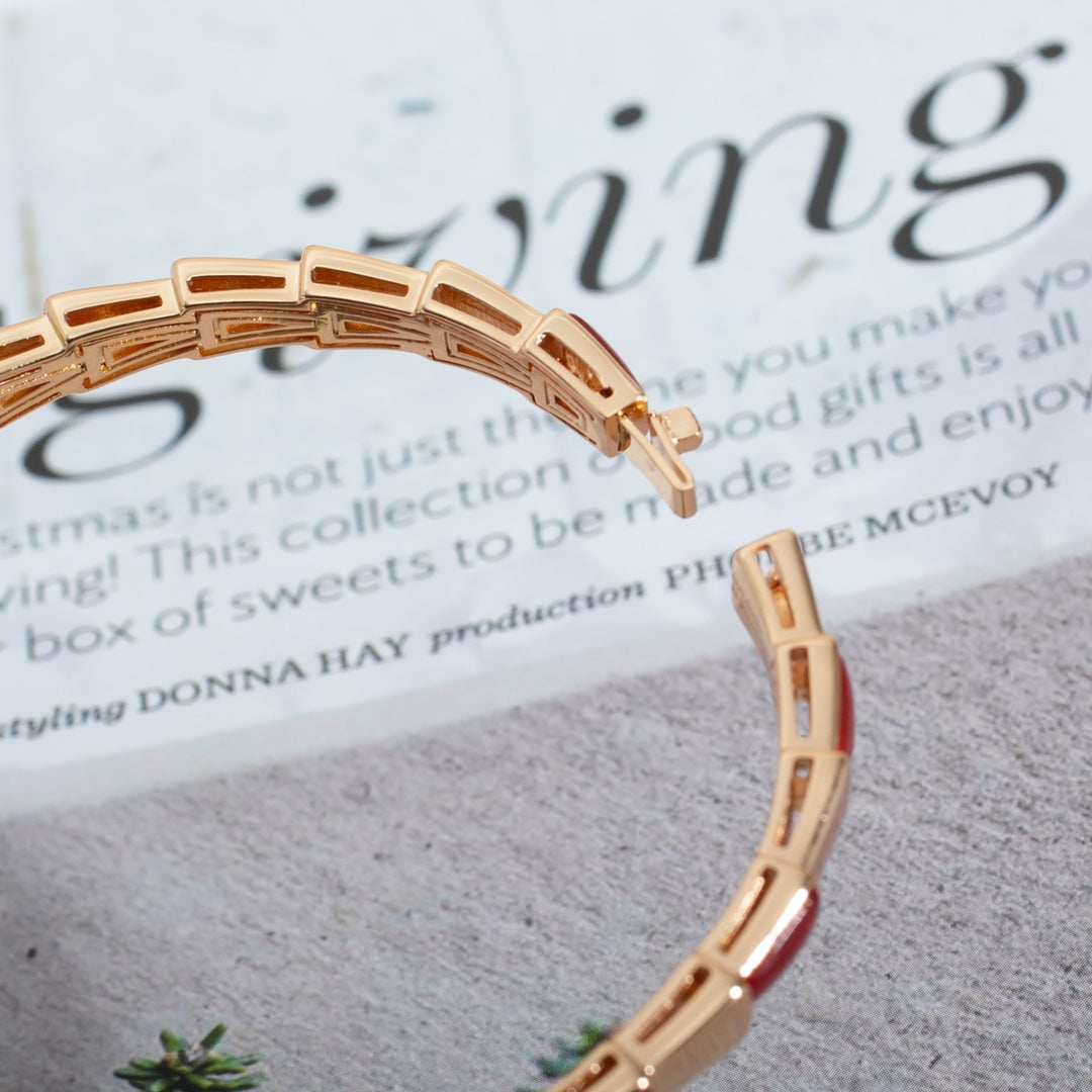 [Vicky]SERPENTI BRACELET PINK GOLD RUBELLITE