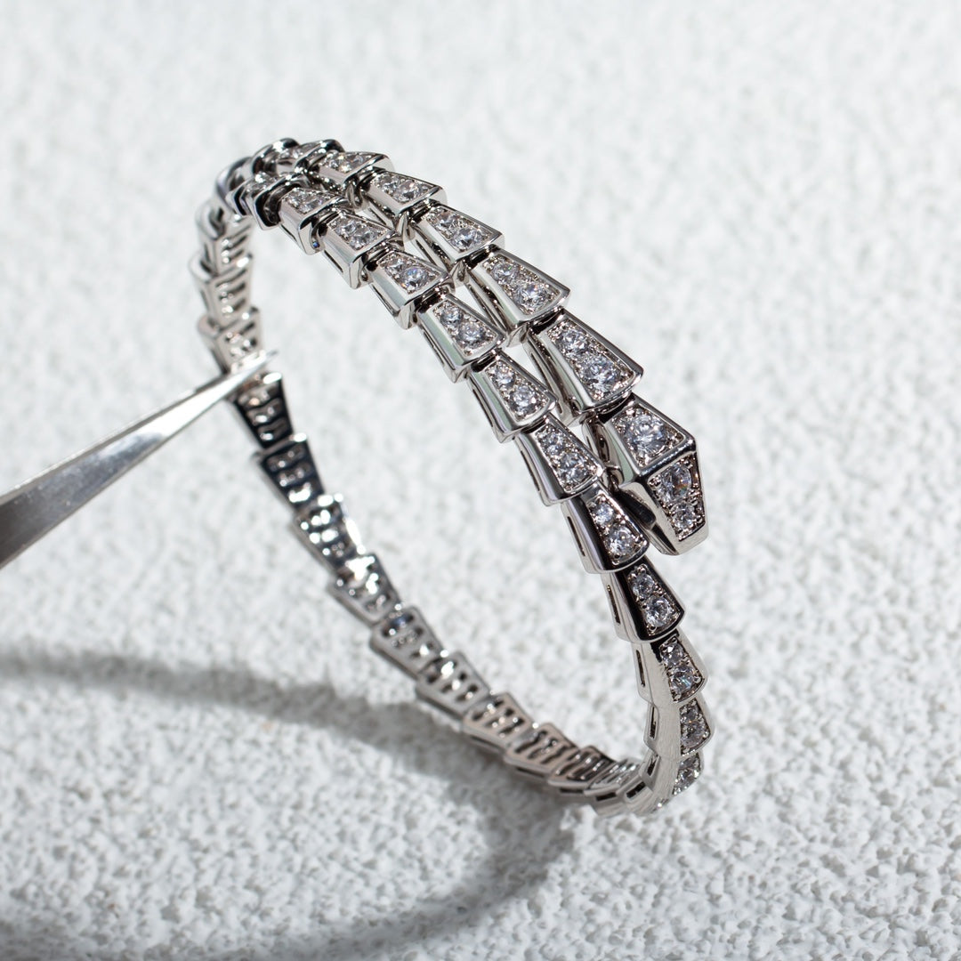 [Vicky]SERPENTI BRACELET 6MM SILVER DIAMOND