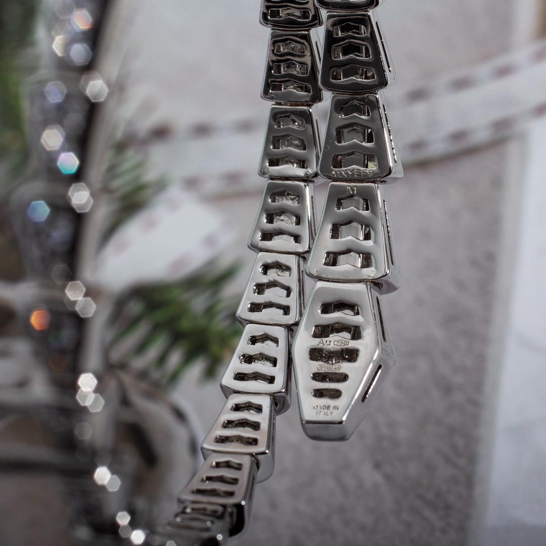 [Vicky]SERPENTI BRACELET 6MM SILVER DIAMOND