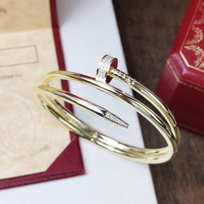 [Vicky]JUSTE BRACELET 3.5MM DOUBLE ROW DIAMOND