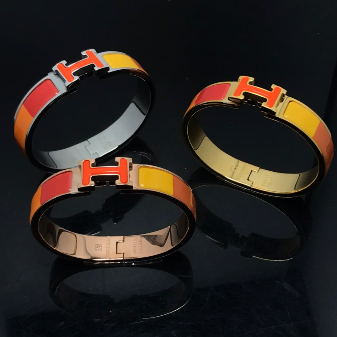[Vicky]H BRACELET ORANGE RAINBOW CERAMIC