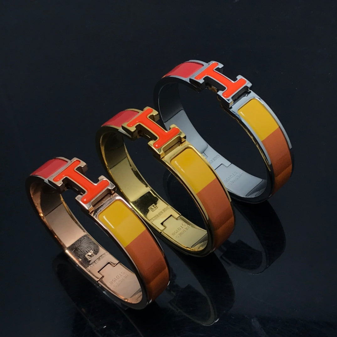 [Vicky]H BRACELET ORANGE RAINBOW CERAMIC