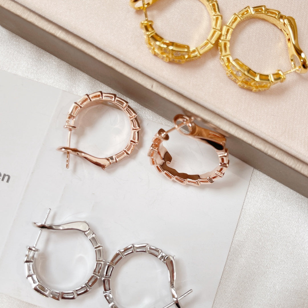 [Vicky]SERPENTI EARRINGS DIAMOND