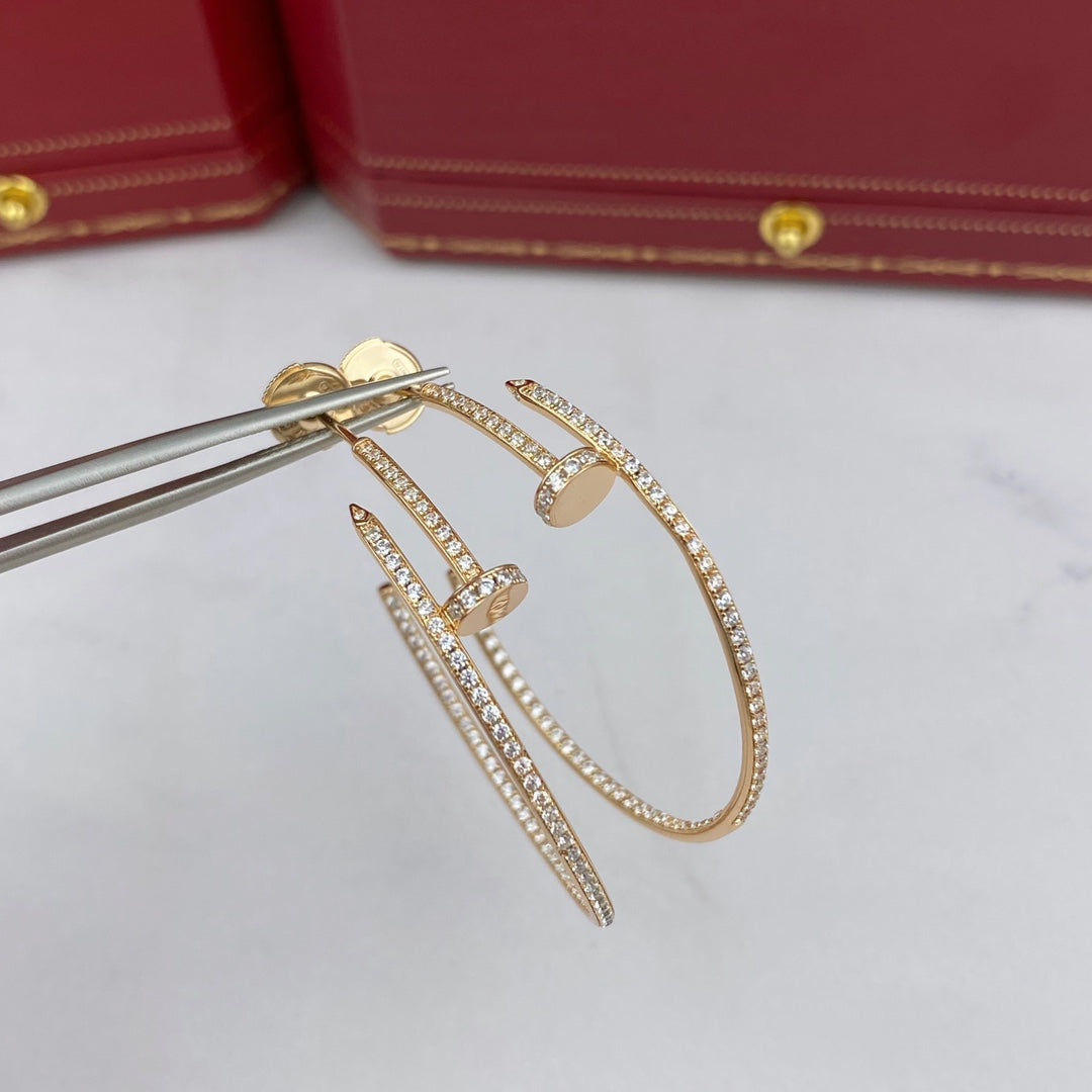 [Vicky]JUSTE EARRINGS FULL DIAMONDS 1.8MM