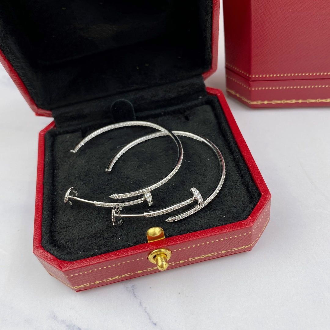 [Vicky]JUSTE EARRINGS FULL DIAMONDS 1.8MM