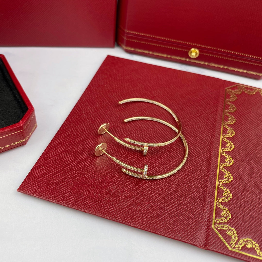 [Vicky]JUSTE EARRINGS FULL DIAMONDS 1.8MM