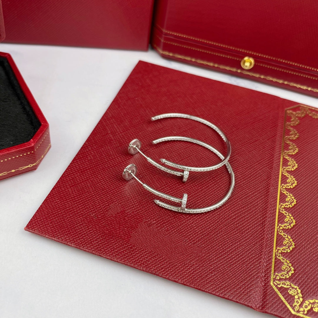 [Vicky]JUSTE EARRINGS FULL DIAMONDS 1.8MM