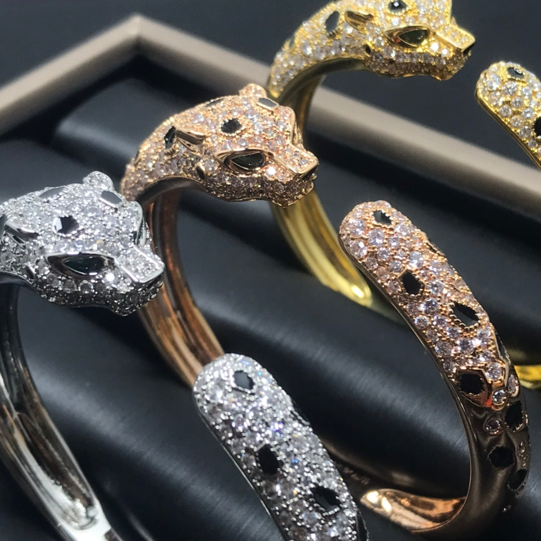 [Vicky]PANTHERE BIG BRACELET DIAMONDS
