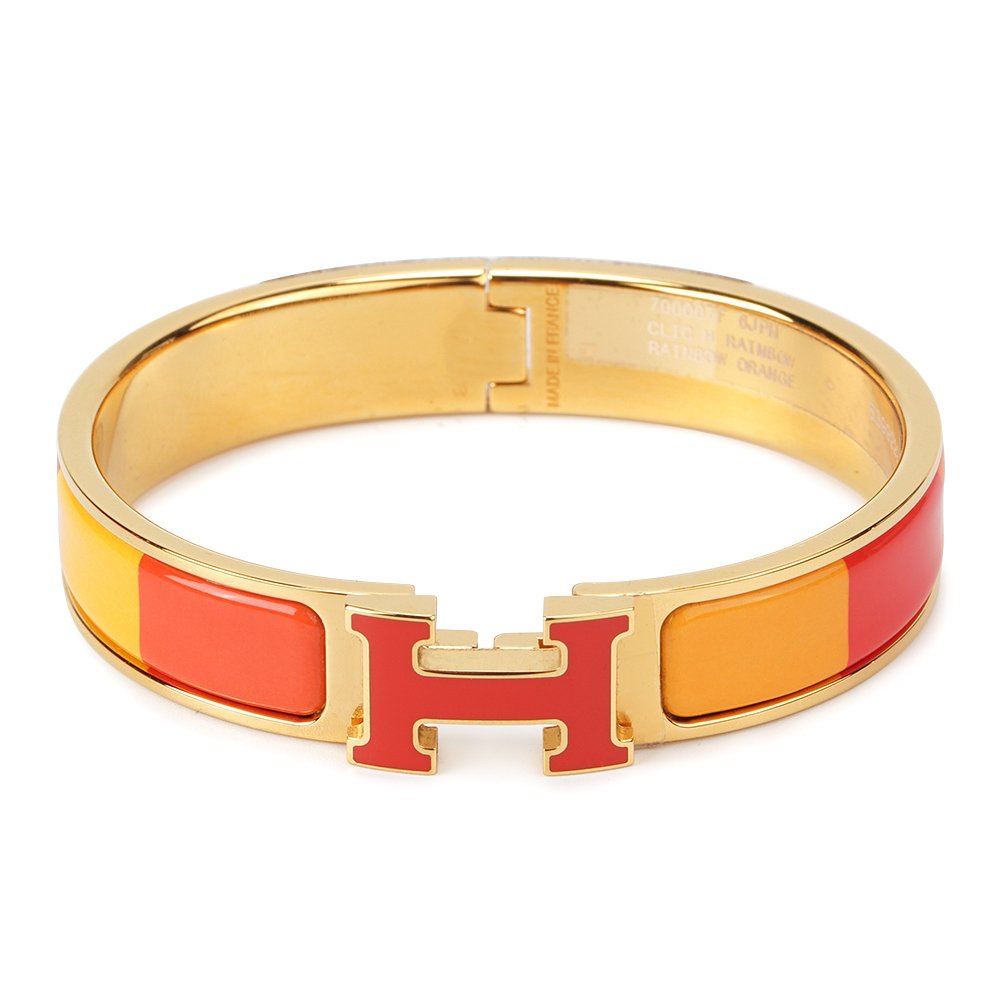 [Vicky]H BRACELET ORANGE RAINBOW CERAMIC