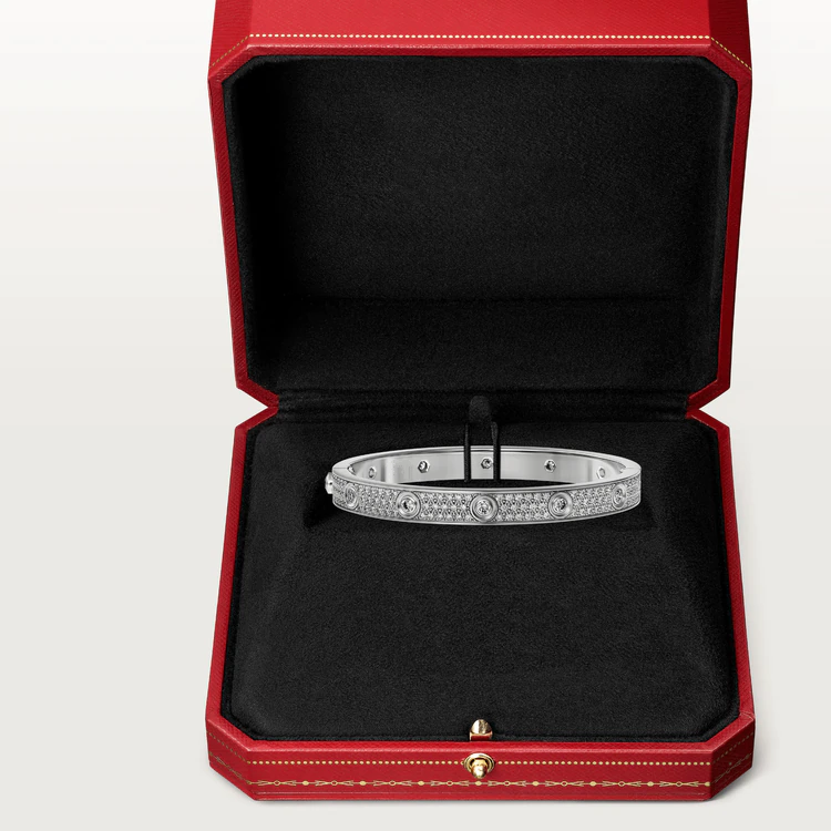 [Vicky]LOVE BRACELET 6.1MM DIAMOND-PAVED 10 BIG DIAMONDS