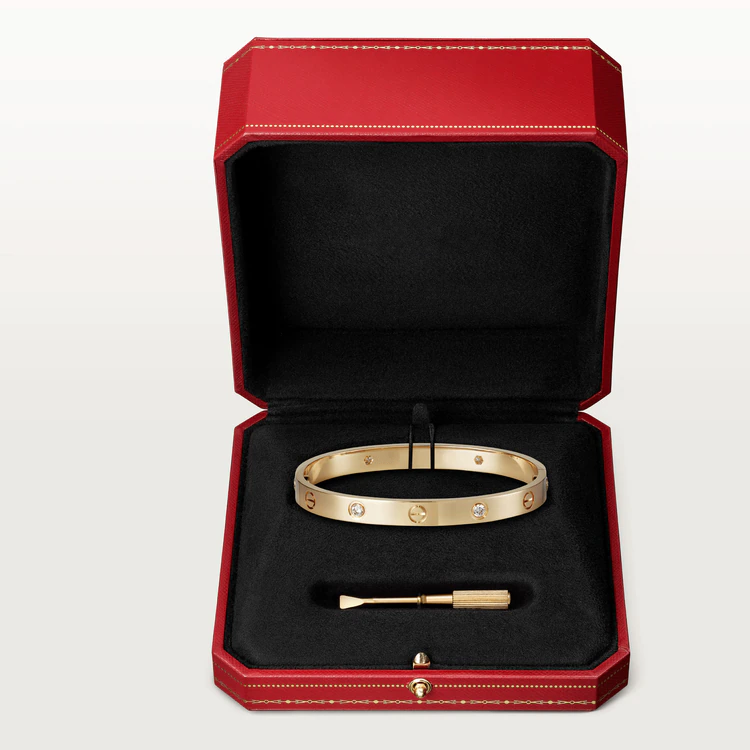 [Vicky]LOVE BRACELET 6.1MM 4 DIAMONDS