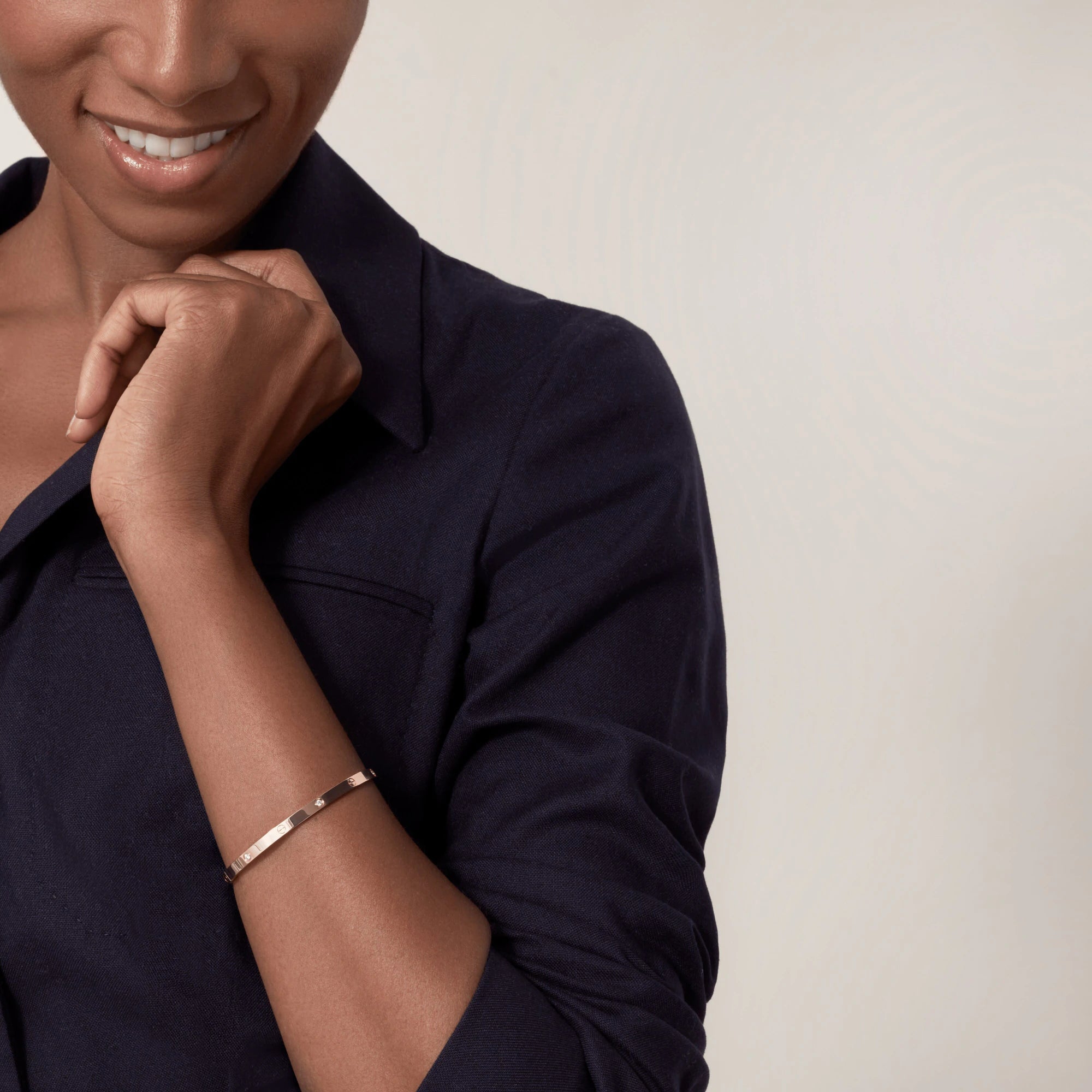 [Vicky]LOVE BRACELET 3.65MM 6 DIAMONDS