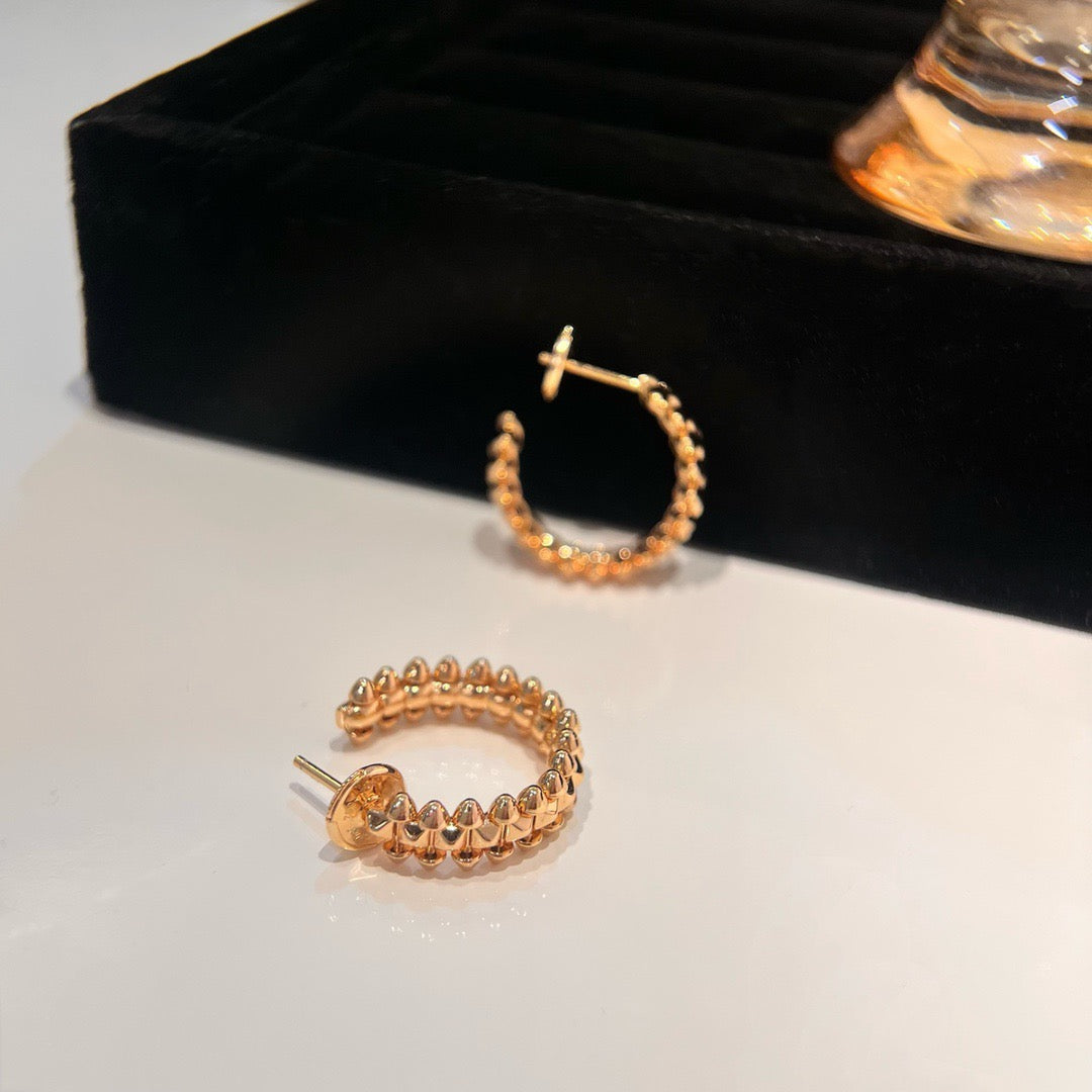 [Vicky]CLASH SMALL HOOP EARRINGS