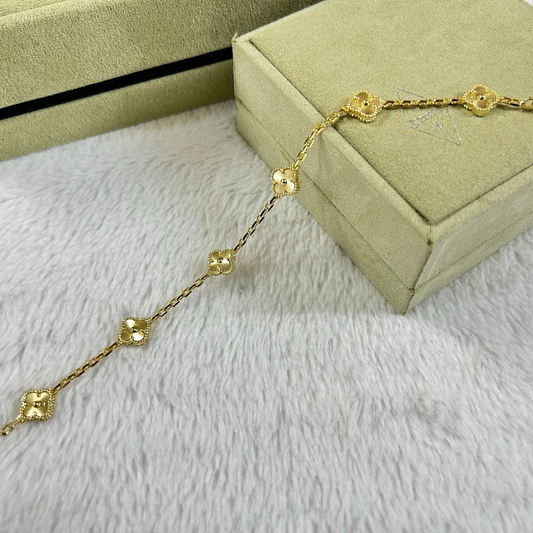 [Vicky]CLOVER 6 MOTIF DIAMOND BRACELET