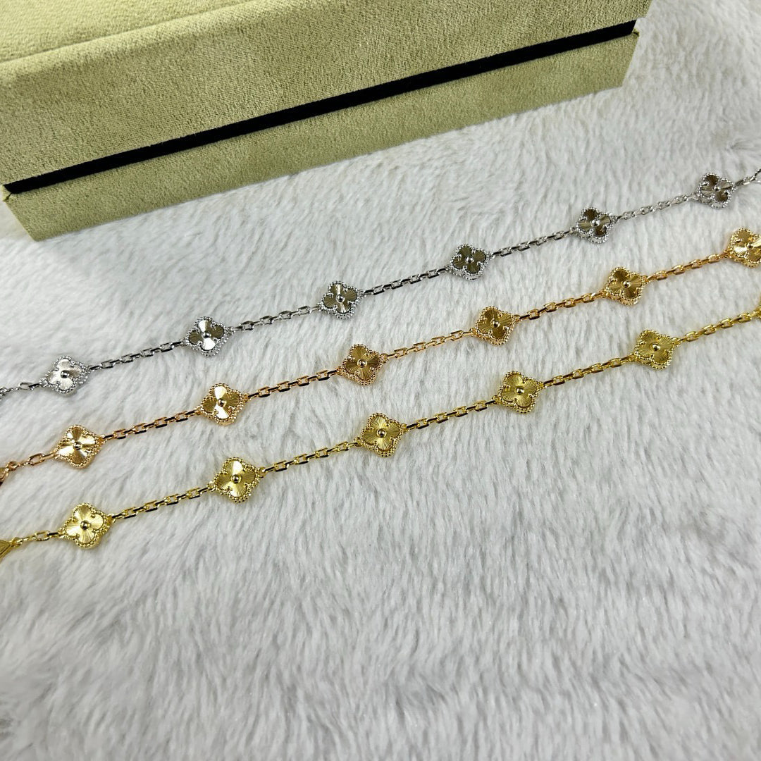 [Vicky]CLOVER 6 MOTIF DIAMOND BRACELET
