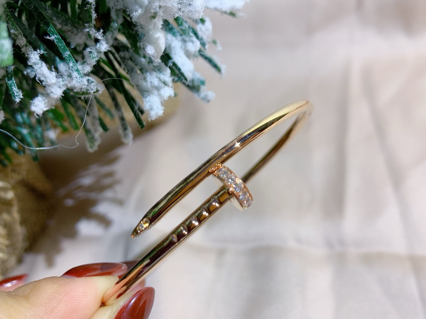 [Vicky]JUSTE BRACELET 2.5MM DIAMONDS