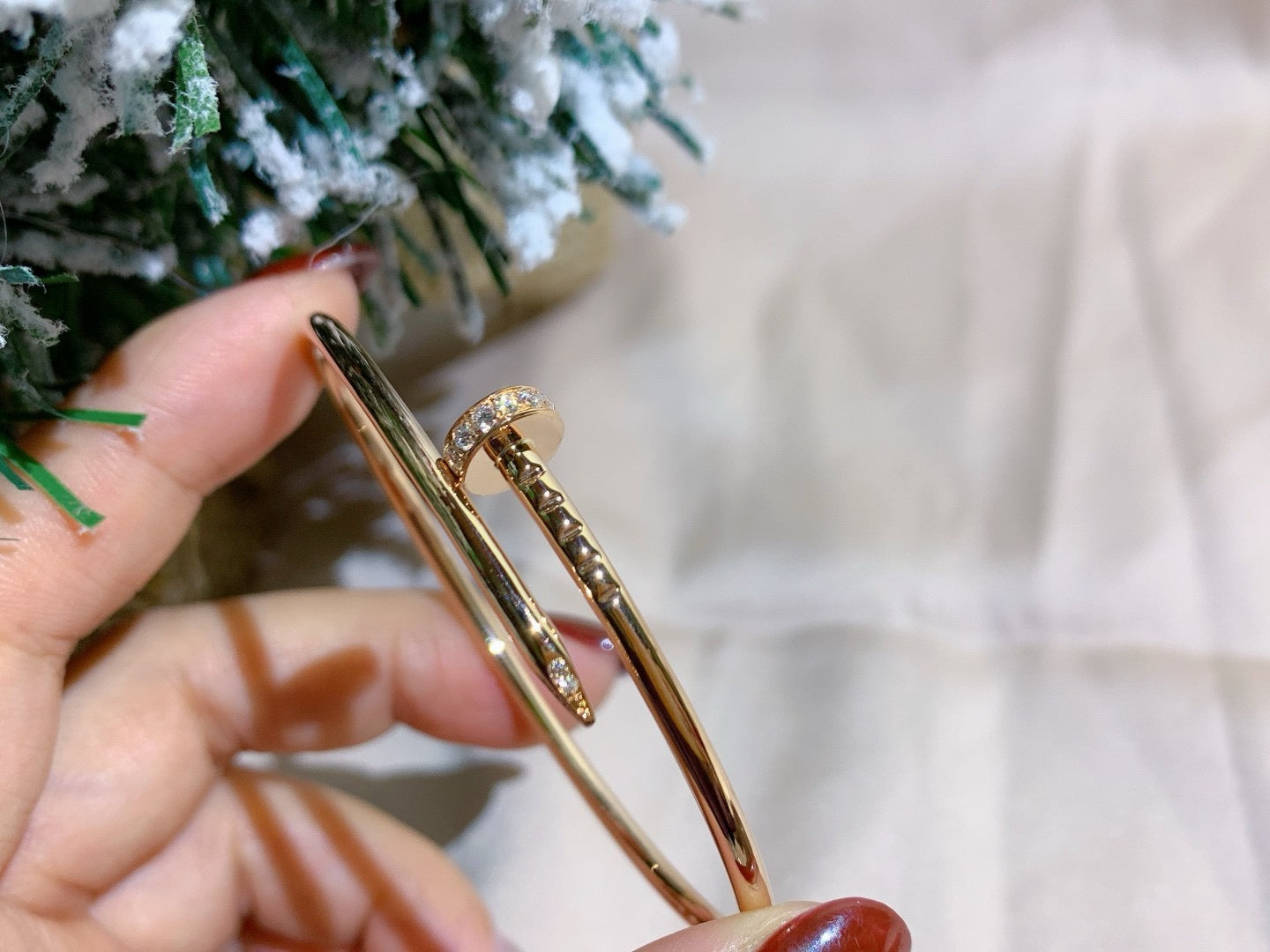 [Vicky]JUSTE BRACELET 2.5MM DIAMONDS