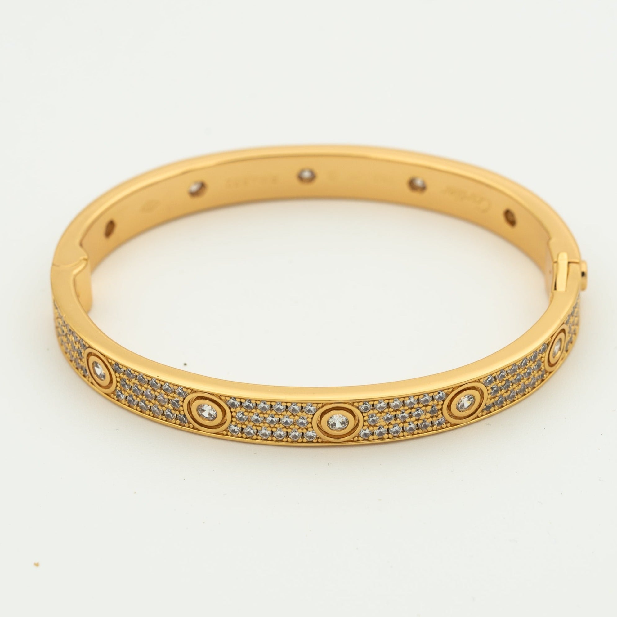 [Vicky]LOVE BRACELET 6.1MM DIAMOND-PAVED 10 BIG DIAMONDS