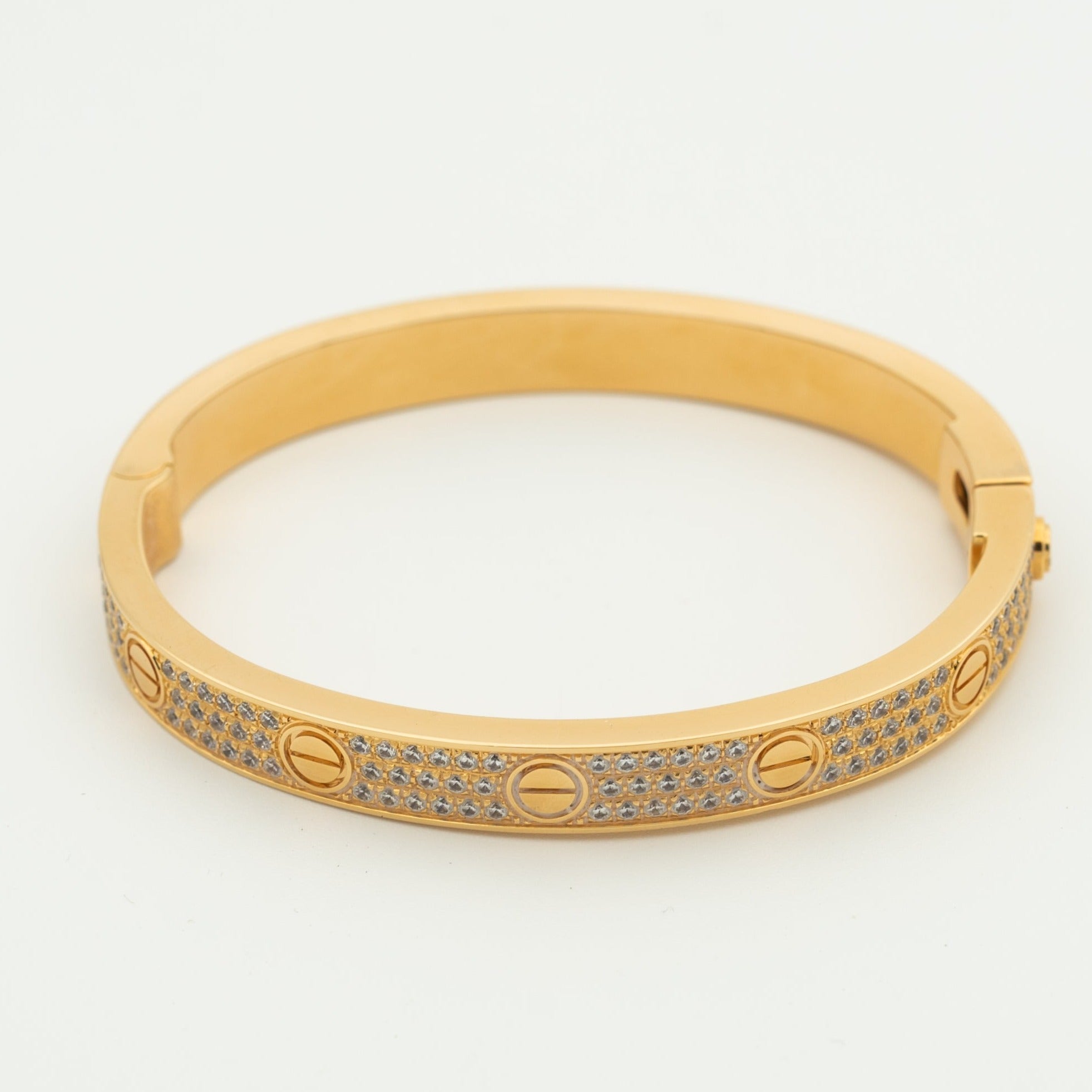 [Vicky]LOVE BRACELET 6.1MM DIAMOND-PAVED
