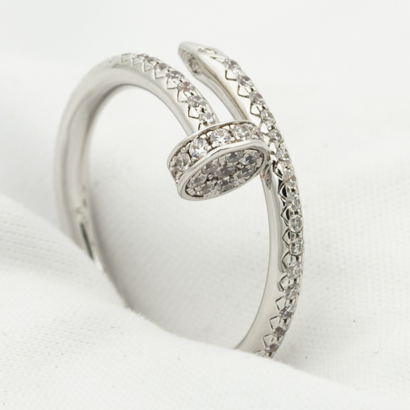 [Vicky]JUSTE RING 1.8MM SILVER DIAMONDS