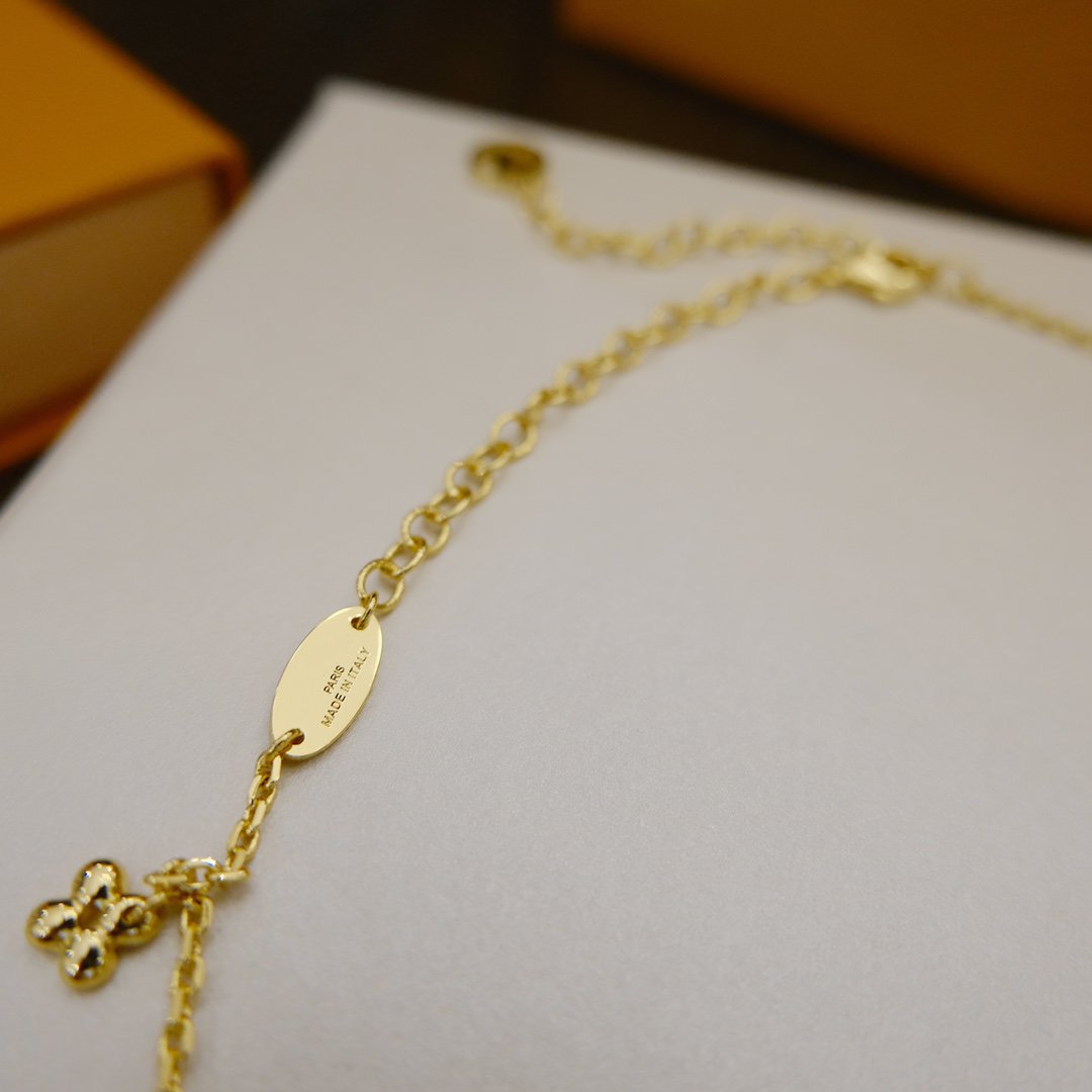 [Vicky]BLOOMING SUPPLE NECKLACE BRASS