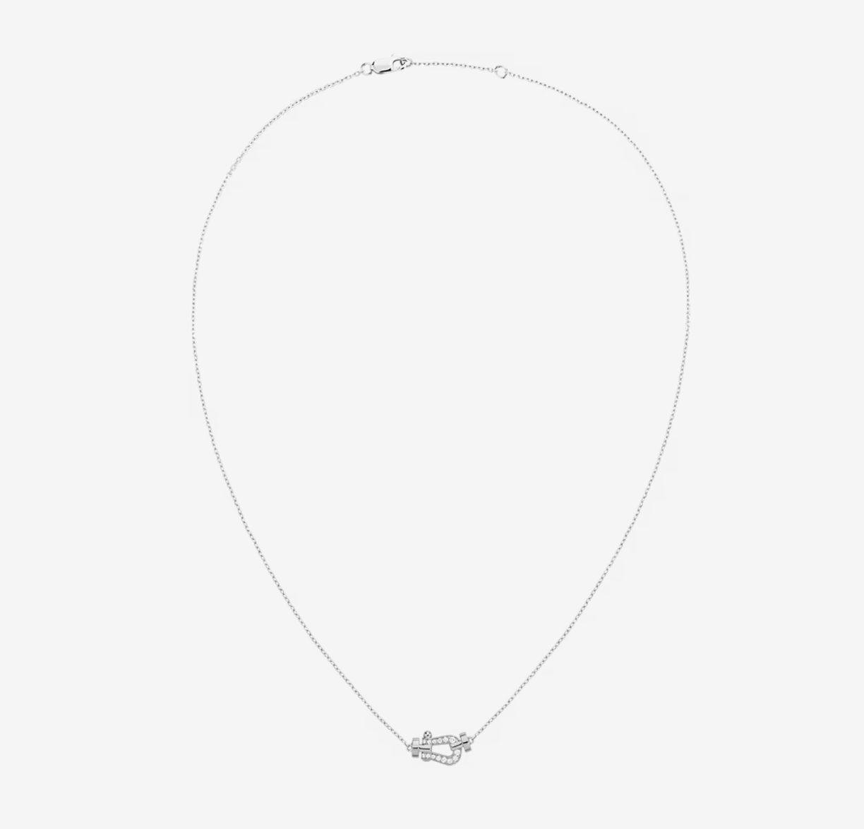 [Vicky]FORCE 10 DIAMOND SILVER NECKLACE MINI MODEL