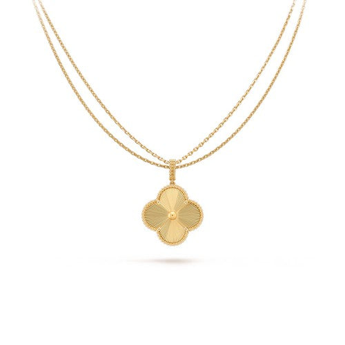 [Vicky]CLOVER 25MM PEDANT NECKLACE GOLD