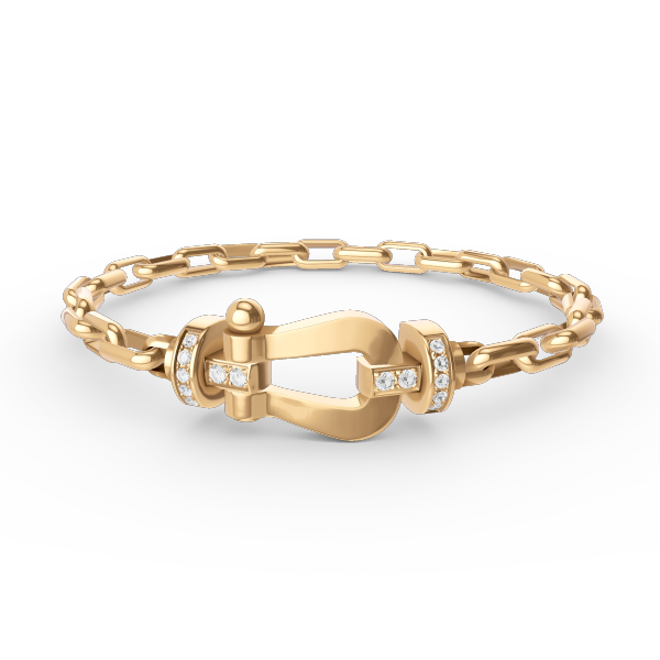 [Vicky]FORCE LARGE HORSESHOE CLASP  METAL BRACELET