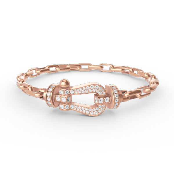 [Vicky]FORCE LARGE HORSESHOE CLASP  METAL BRACELET