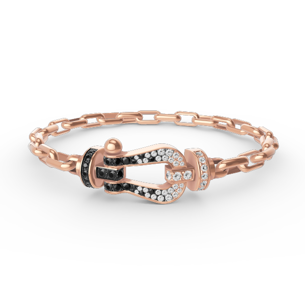 [Vicky]FORCE LARGE HORSESHOE CLASP  METAL BRACELET
