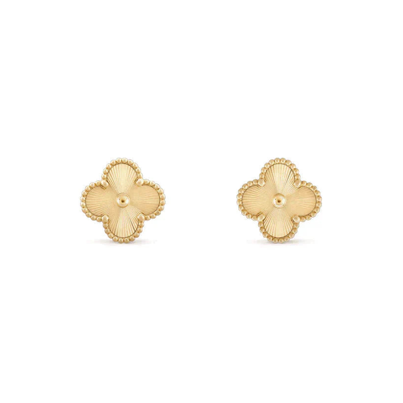 [Vicky]CLOVER MEDIUM 1 MOTIFS LASER EARRINGS