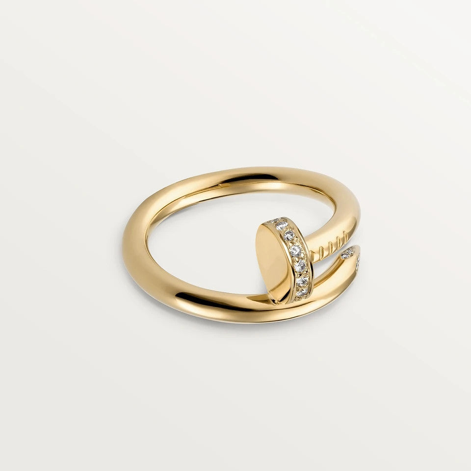 [Vicky]JUSTE RING 2.65MM GOLD DIAMOND